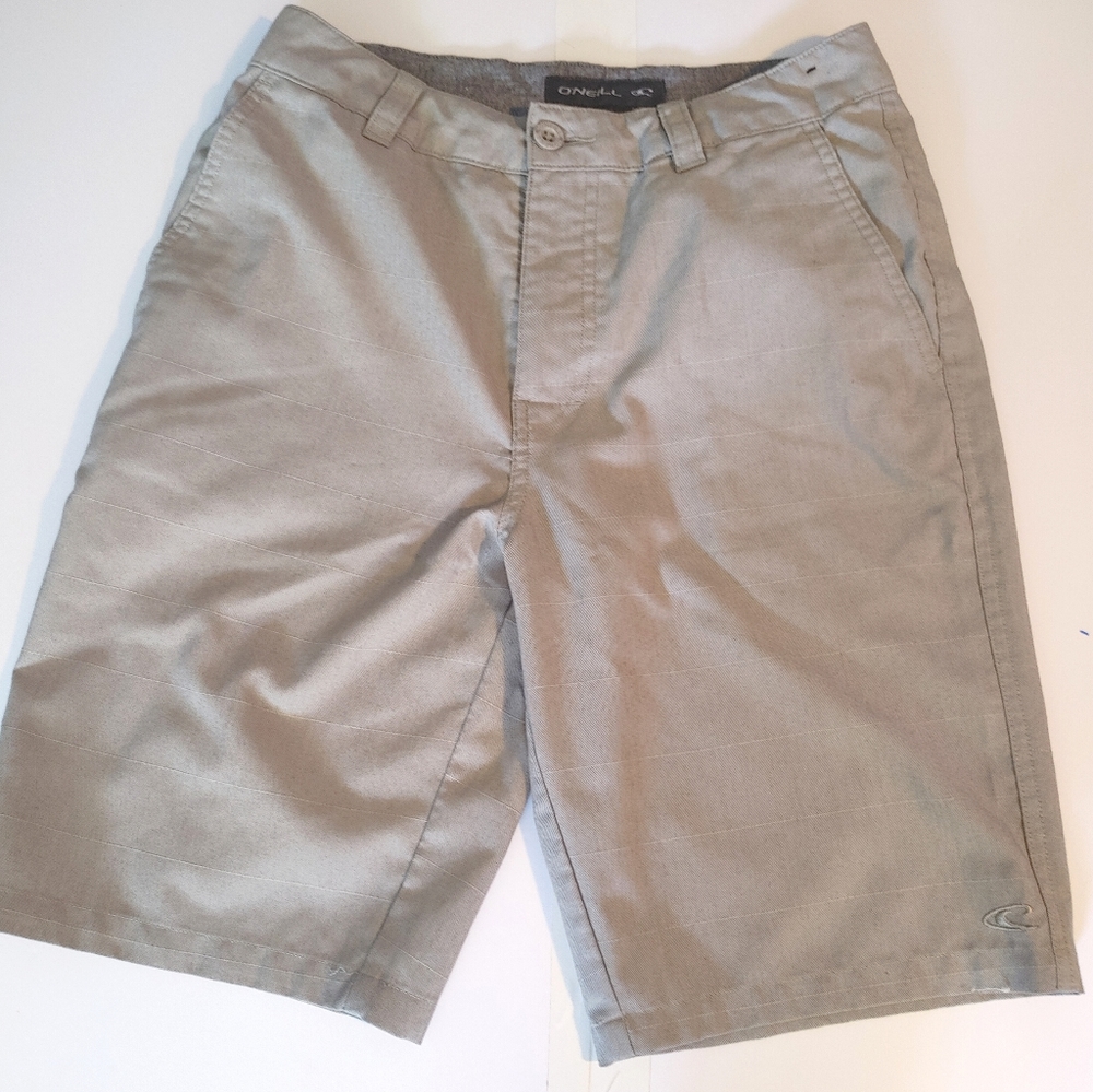 O'Neill Mens Size 28 Gray Flat Front Casual Chino